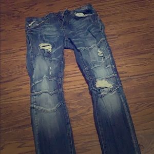 Blue Skinny Jeans (L 33 - W32)